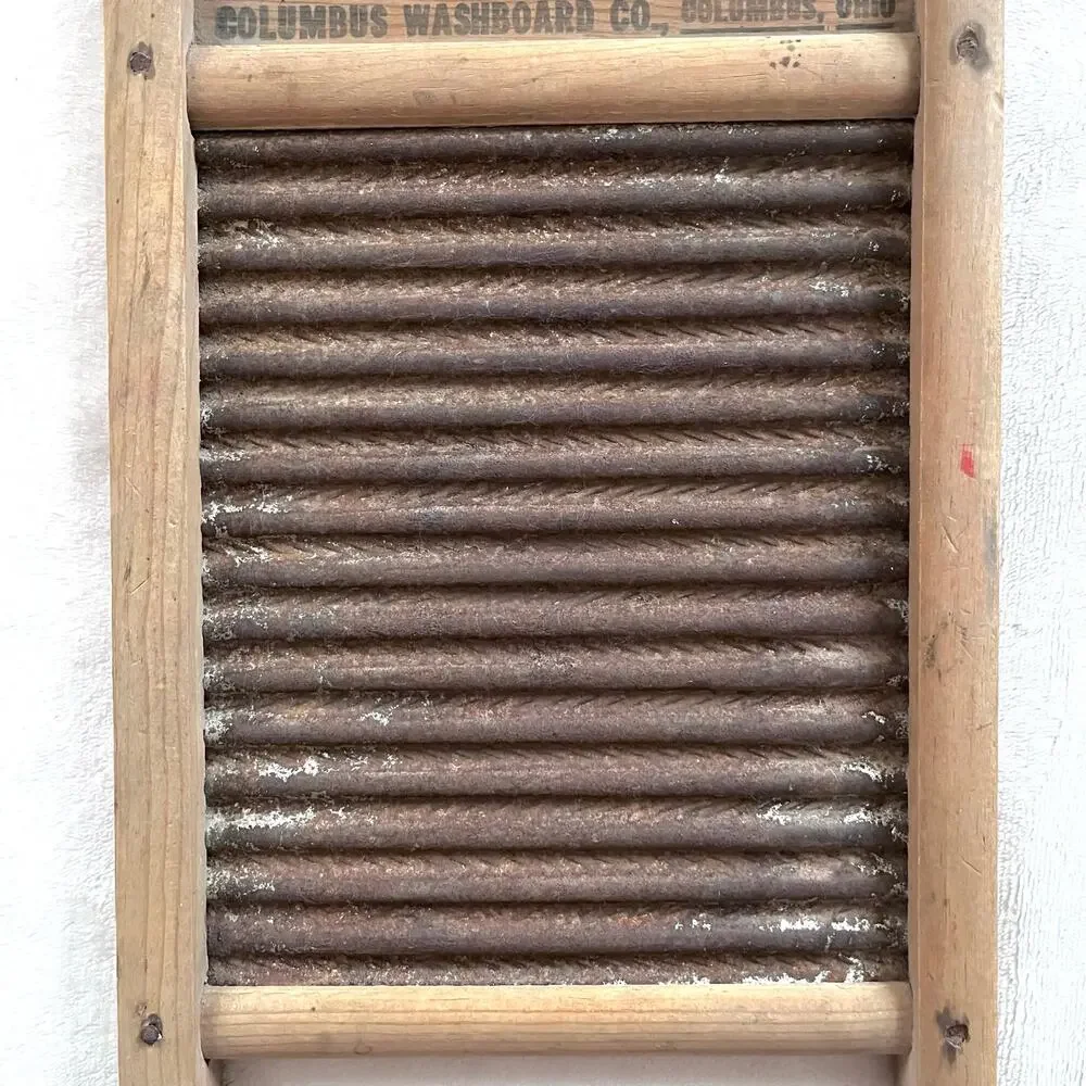 Vintage Dubl Handi Washboard Columbus Ohio Rustic Farmhouse Cabin Cottage